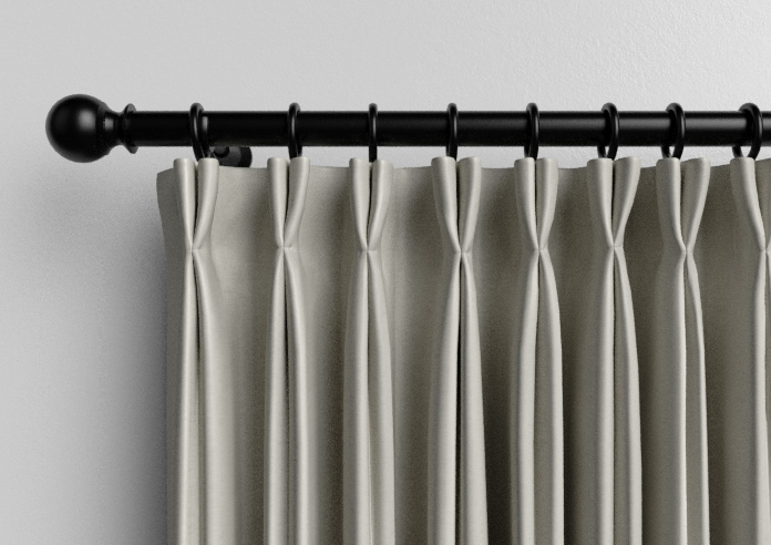 Akoya Faux Silk, Lustre Flint - Made to Measure Curtains - Image 10